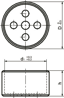 LXGSセレーションロック用ガイド（ステンレス製） 