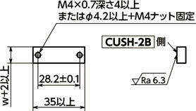 CUSH-2Bクイックポジショニングブラケット - 長穴つき鋼材用 - 2つボタンタイプ