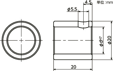 EOCL-200カラー寸法図