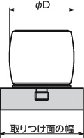 TPC-AS-M高性能エラストマストッパ(ベーシックストップ)-長寿命・高耐環境性-スタンダードタイプ