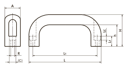 UACアルミキャビネット取っ手 
