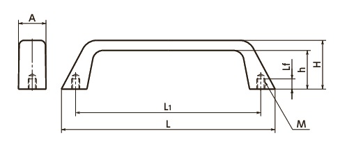 UIFSステンレス取っ手寸法図
