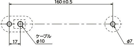 UPIF-KSLプラ取っ手 - キースイッチ・LEDつき 