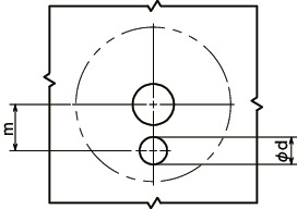 USAFS-HDチューブラ取っ手用ブラケット - ハイジェニックデザイン 