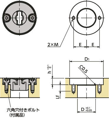NQTBSクイッククランプファスナ用カムベース