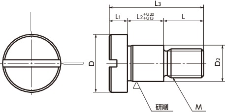 SBMショルダーボルト寸法図
