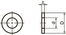 SPA-W樹脂ワッシャ（RENY）寸法図