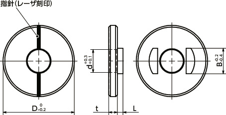 SWAS-PPK長穴用座金寸法図