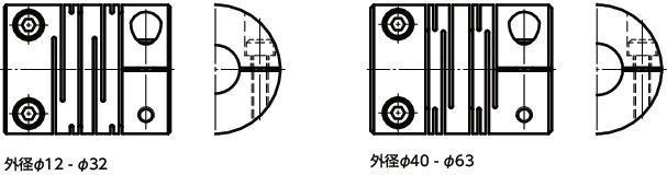 MST-Cフレキシブルカップリング - スリットタイプ - クランピングタイプ