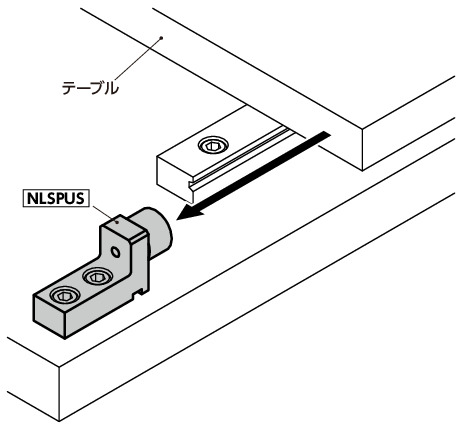 NLSPUSリニアガイド用ストッパ - コンパクトタイプ - ステンレス製 - ウレタンつき