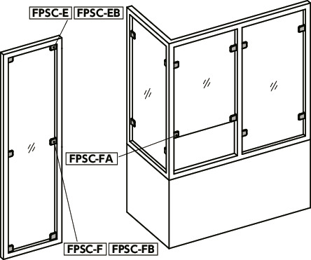 FPSCパネルサポートクランプ - 亜鉛ダイカスト製 