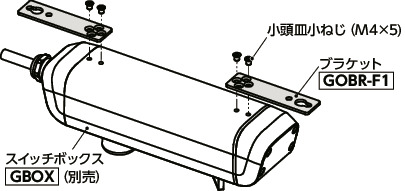 GOBR-F1_スイッチボックス用ブラケット - 1列固定タイプ|NBK【鍋屋