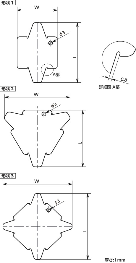 VMGUVプーリー用溝ゲージ寸法図